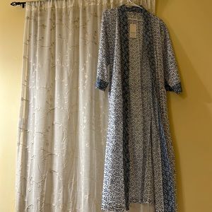 Full length cotton robe